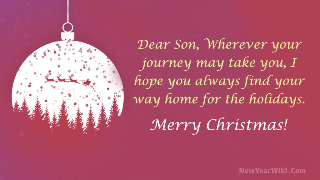 Best Christmas Wishes for Son