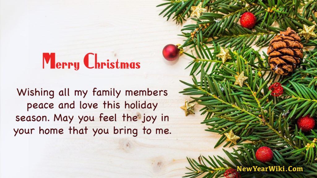 Christmas Wishes for Family