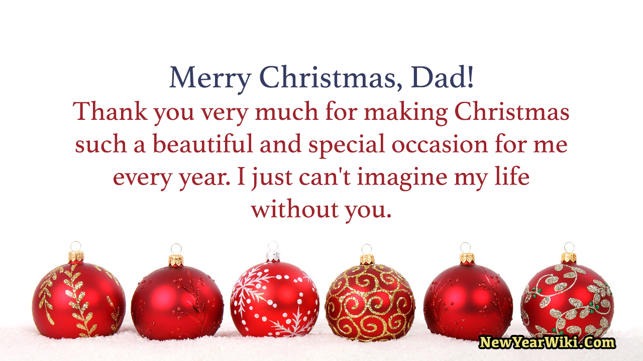 Christmas Wishes for Father