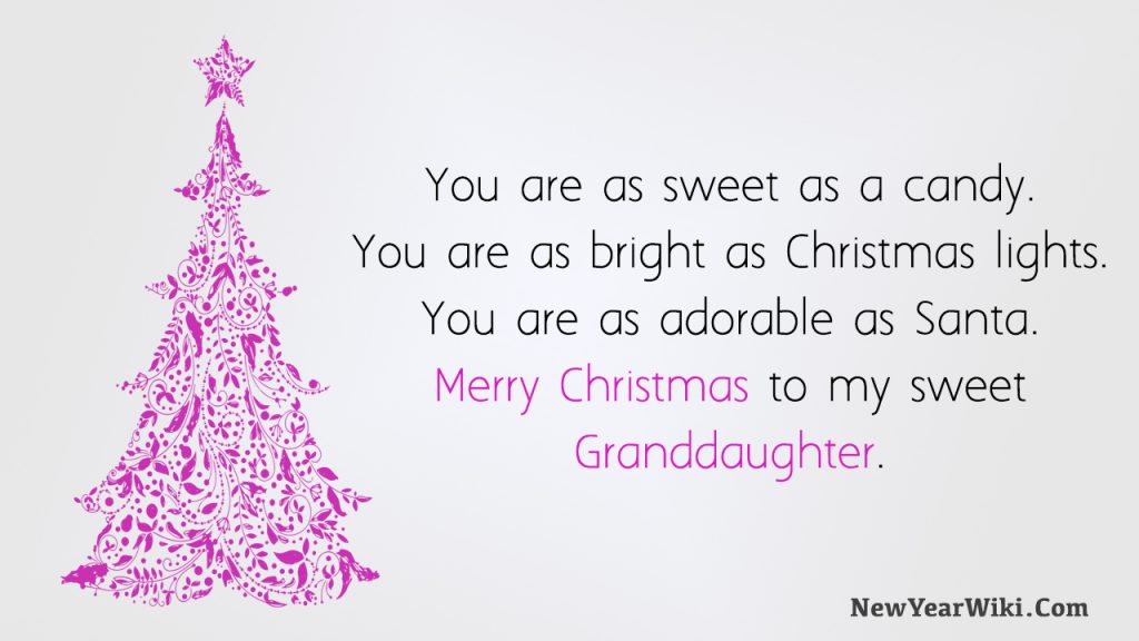 Christmas Wishes for Granddaughter