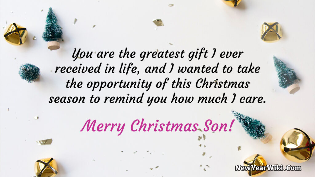 Christmas Wishes for Son