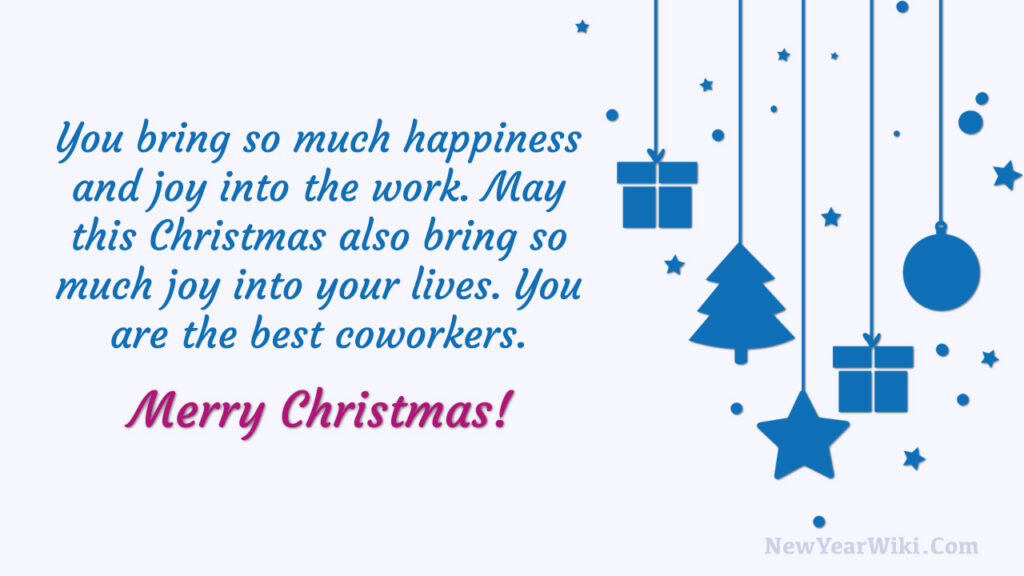 Christmas Wishes for Work Colleagues