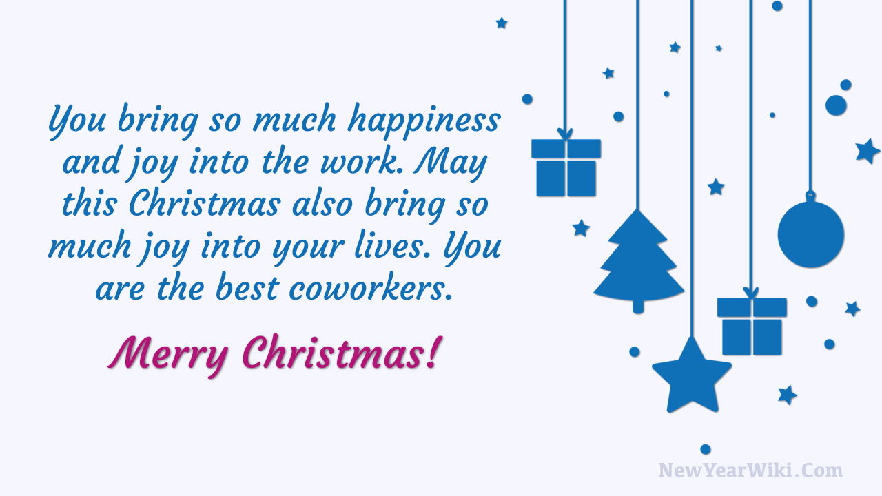 Merry Christmas Wishes For Coworkers & Colleagues 2024 - New Year Wiki