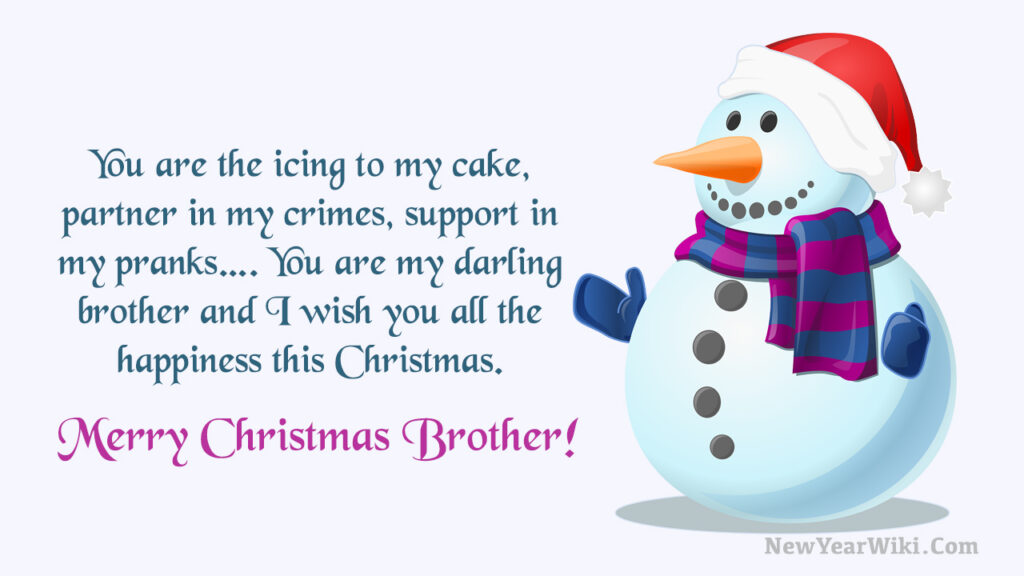 Funny Christmas Wishes for Brother