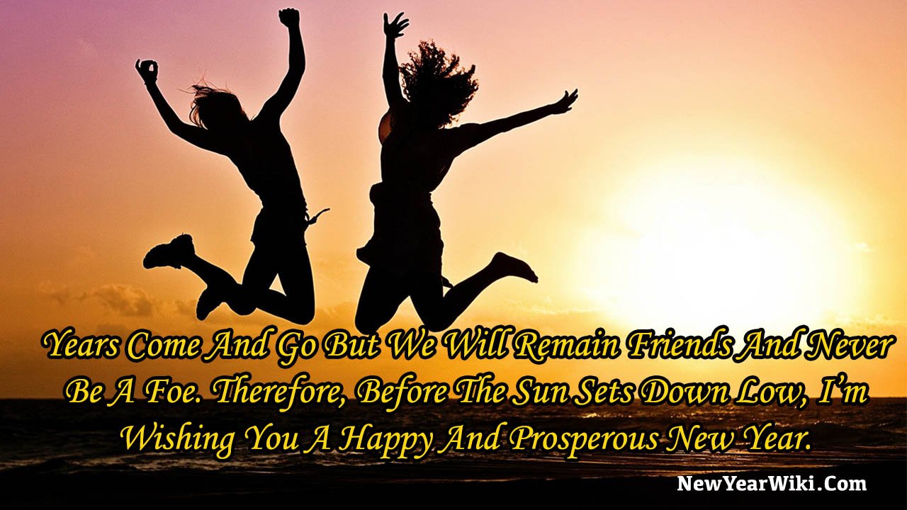 Happy New Year Wishes For Best Friend 2023 - New Year Wiki