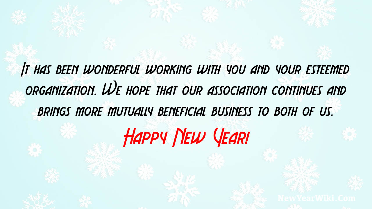 Happy New Year Message To Clients