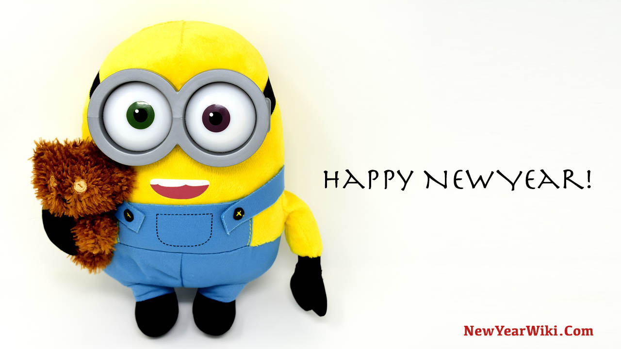 Happy New Year Minion Cartoon