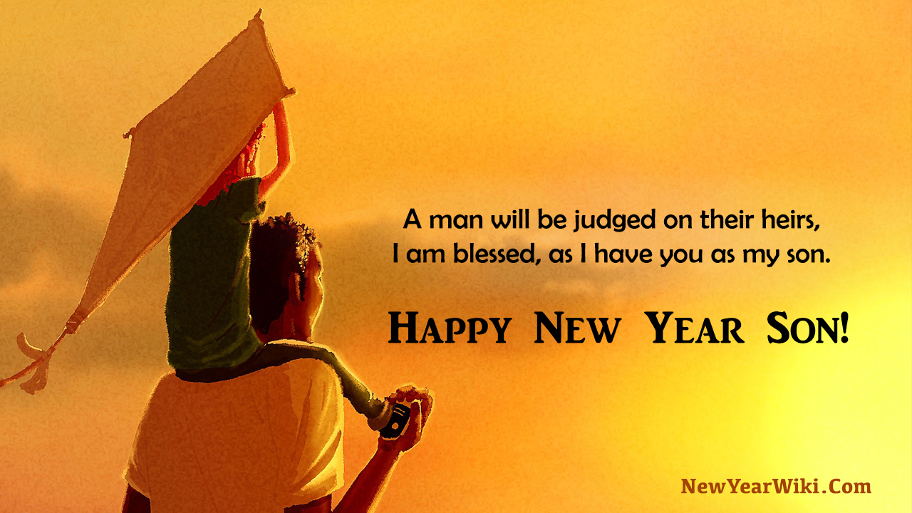 Happy New Year Wishes for Son