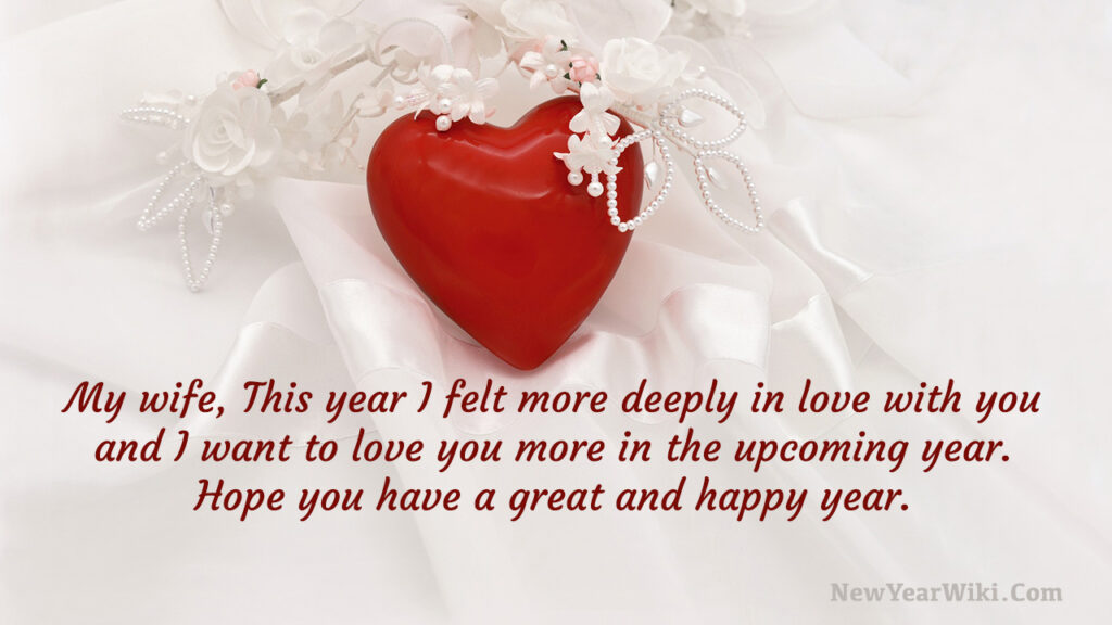 Happy New Year Wishes for Wife