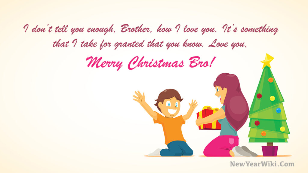 Merry Christmas Wishes for Brother