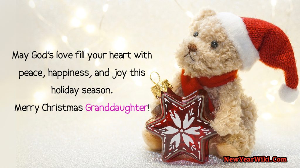 Merry Christmas Wishes for Granddaughter