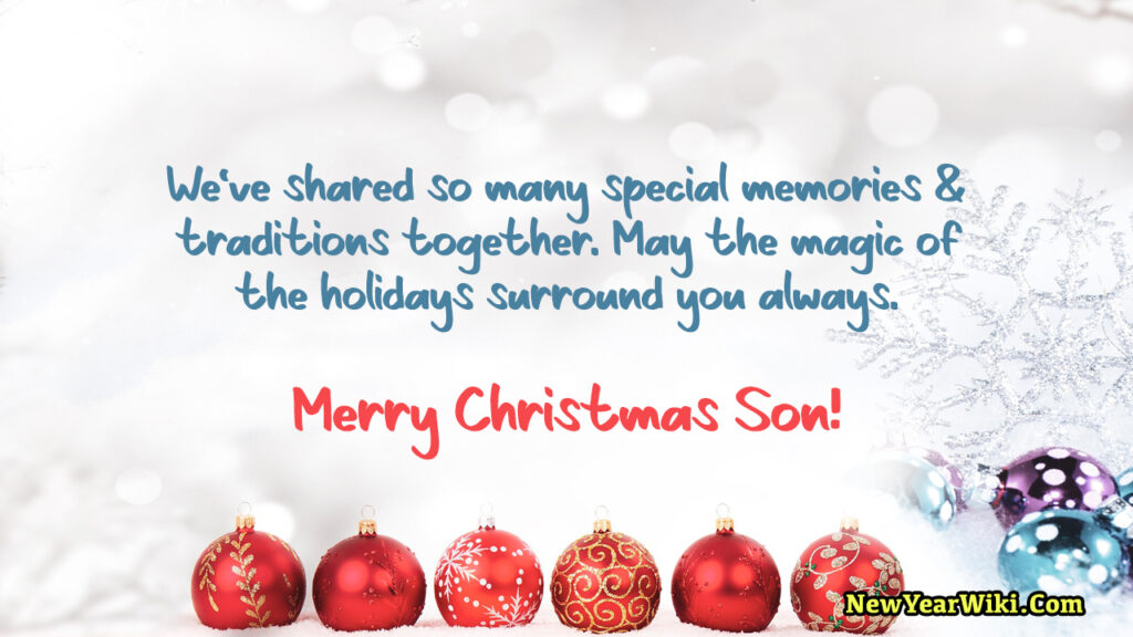 Merry Christmas Wishes for Son