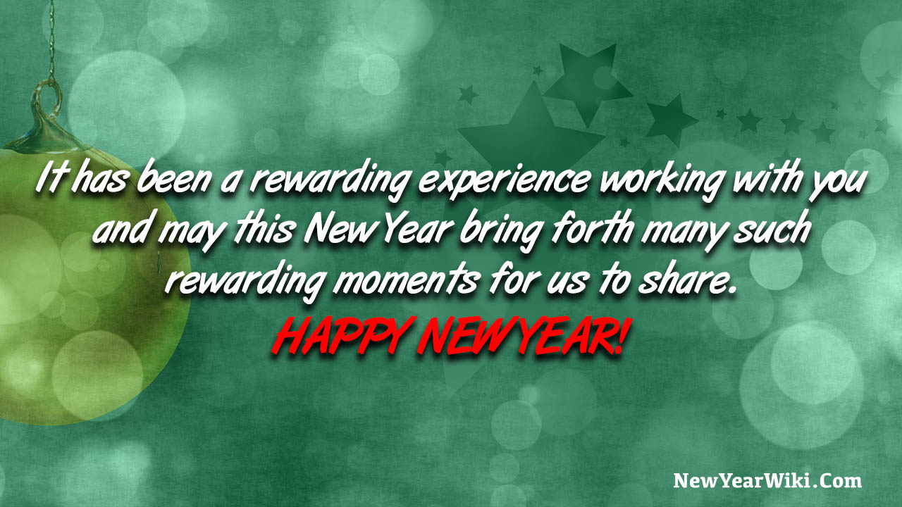 New Year Message To Clients