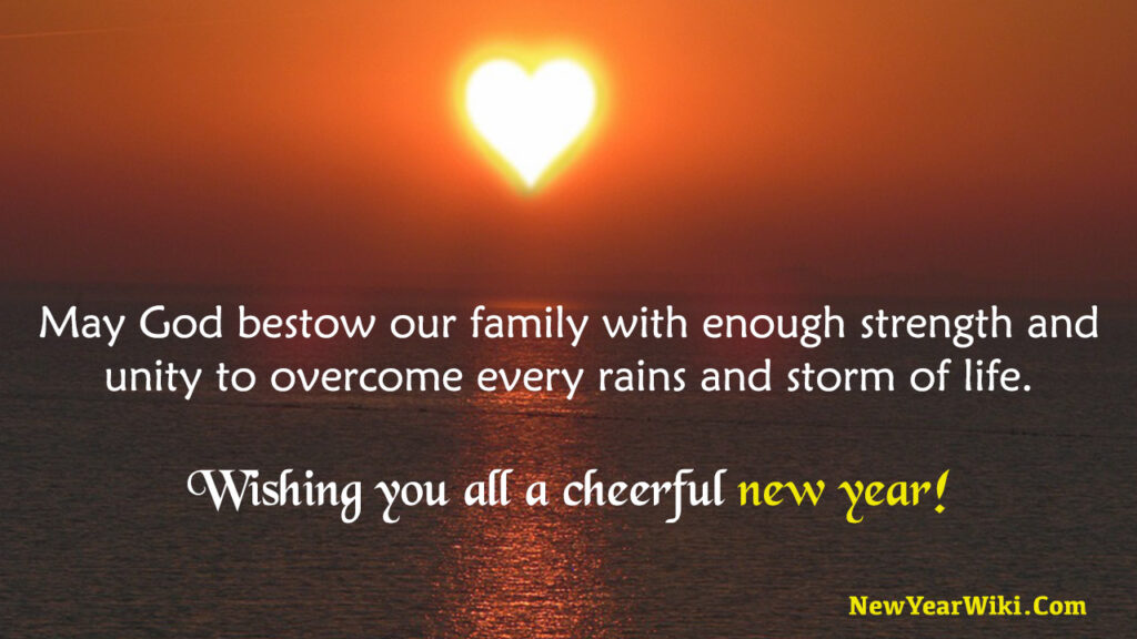 New Year Message for Family