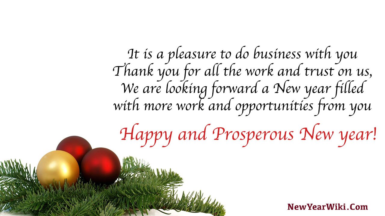 New Year Wishes For Business Clients