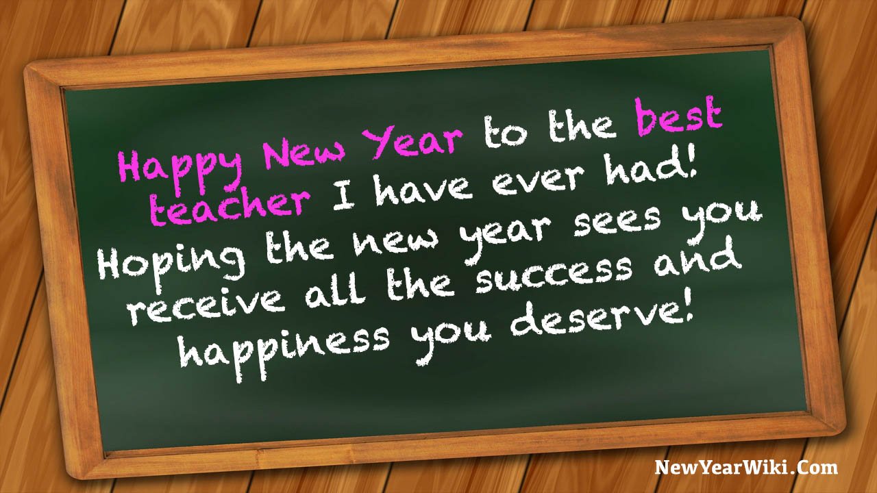 New Year Wishes For Teacher