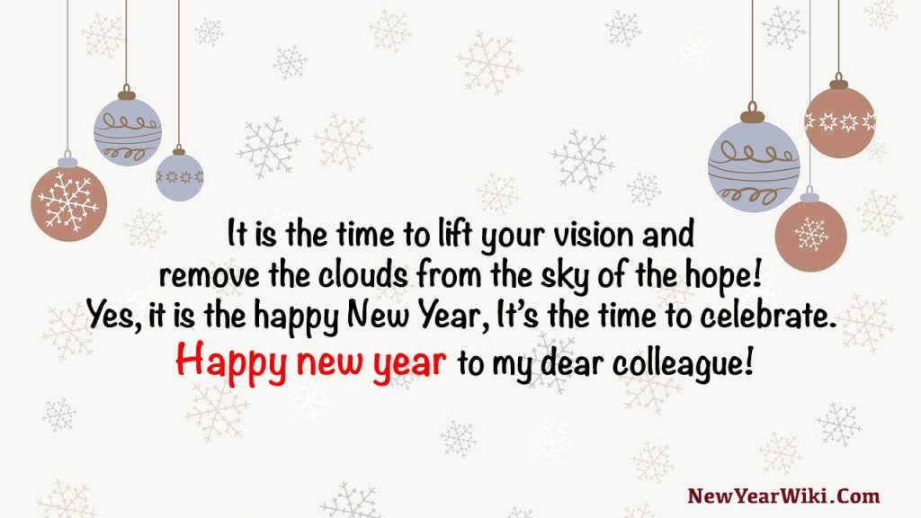 New Year Wishes To Colleagues