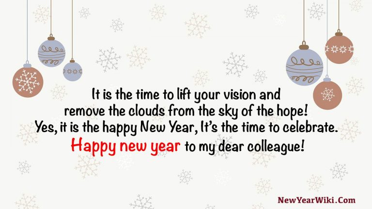 Happy New Year Wishes For Colleagues 2023 - New Year Wiki