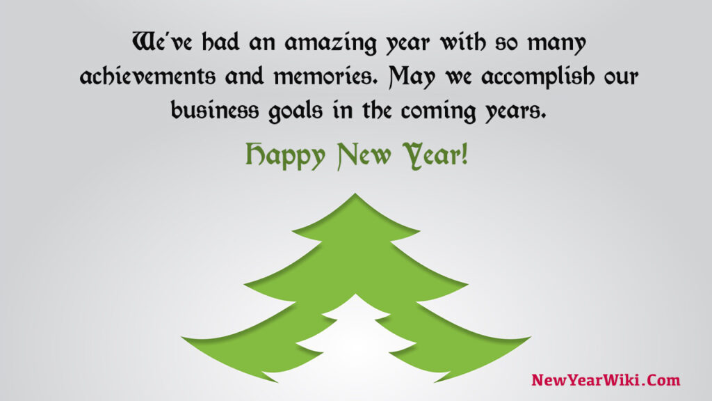 New Year Wishes for Business Partner