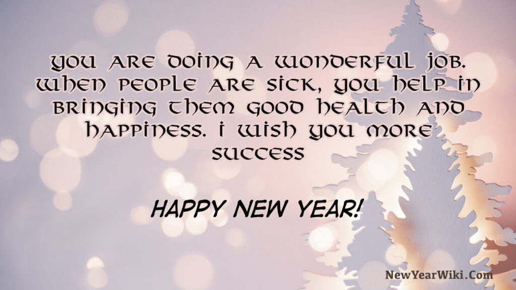 New Year Wishes for Doctor