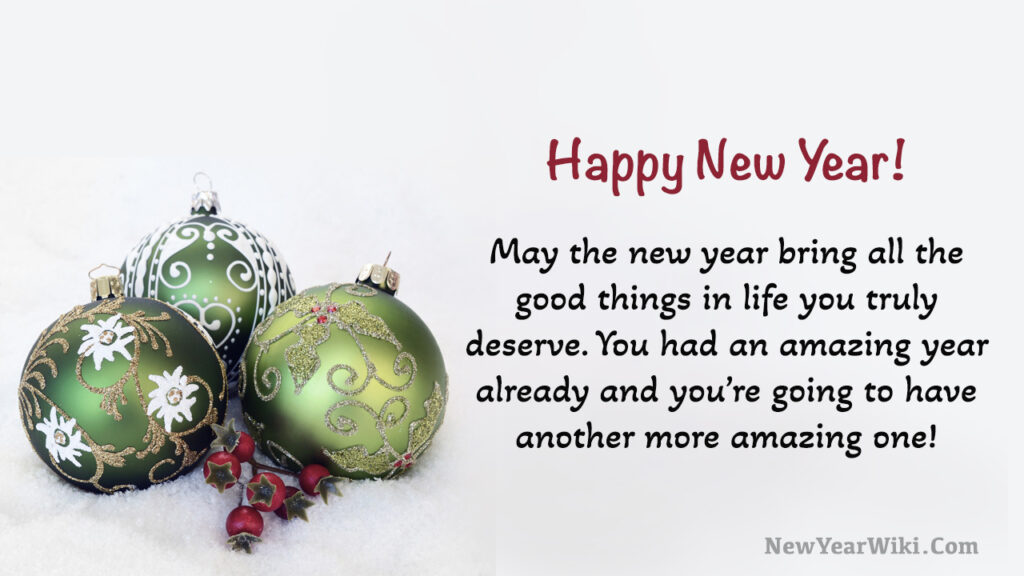 New Year Wishes for Friends & Family