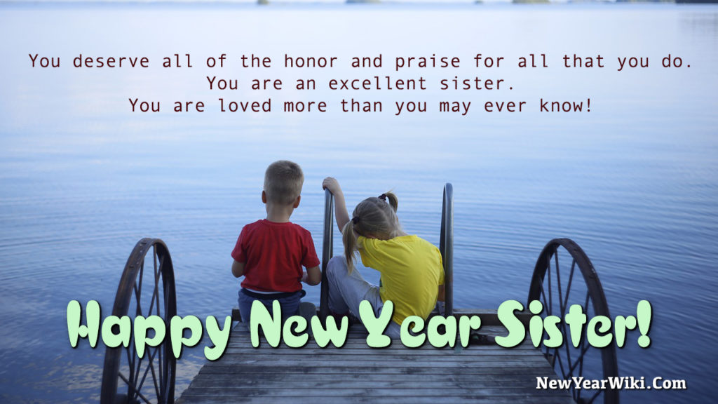 Happy New Year Wishes For Sister 2024 New Year Wiki