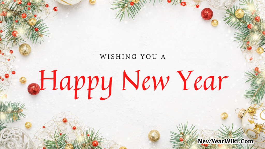 Wishing You A Happy New Year